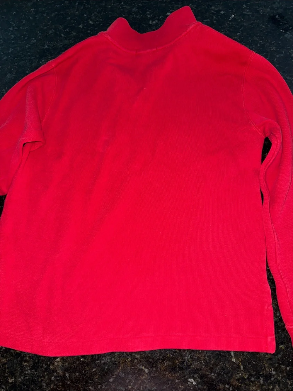 Boys Ralph Lauren Red Quarter-Zip Sweater